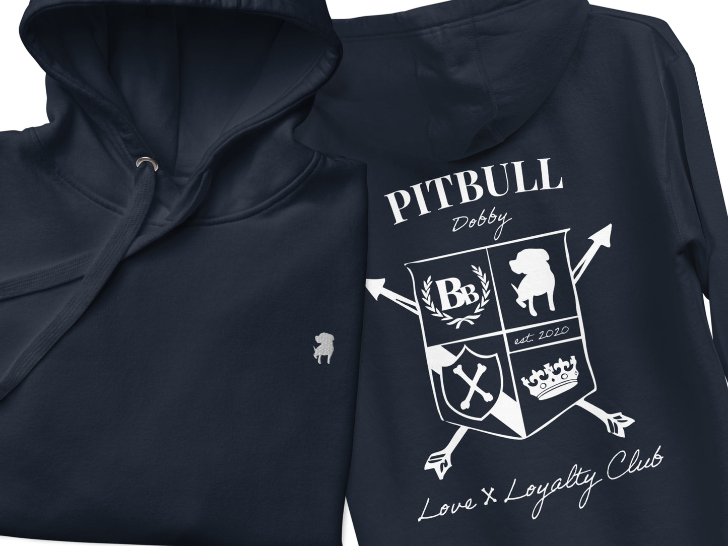 Pitbull Custom Crest Hoodie