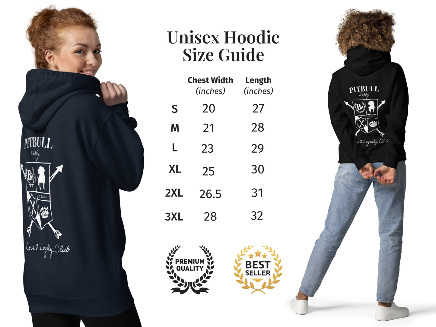 Pitbull Custom Crest Hoodie