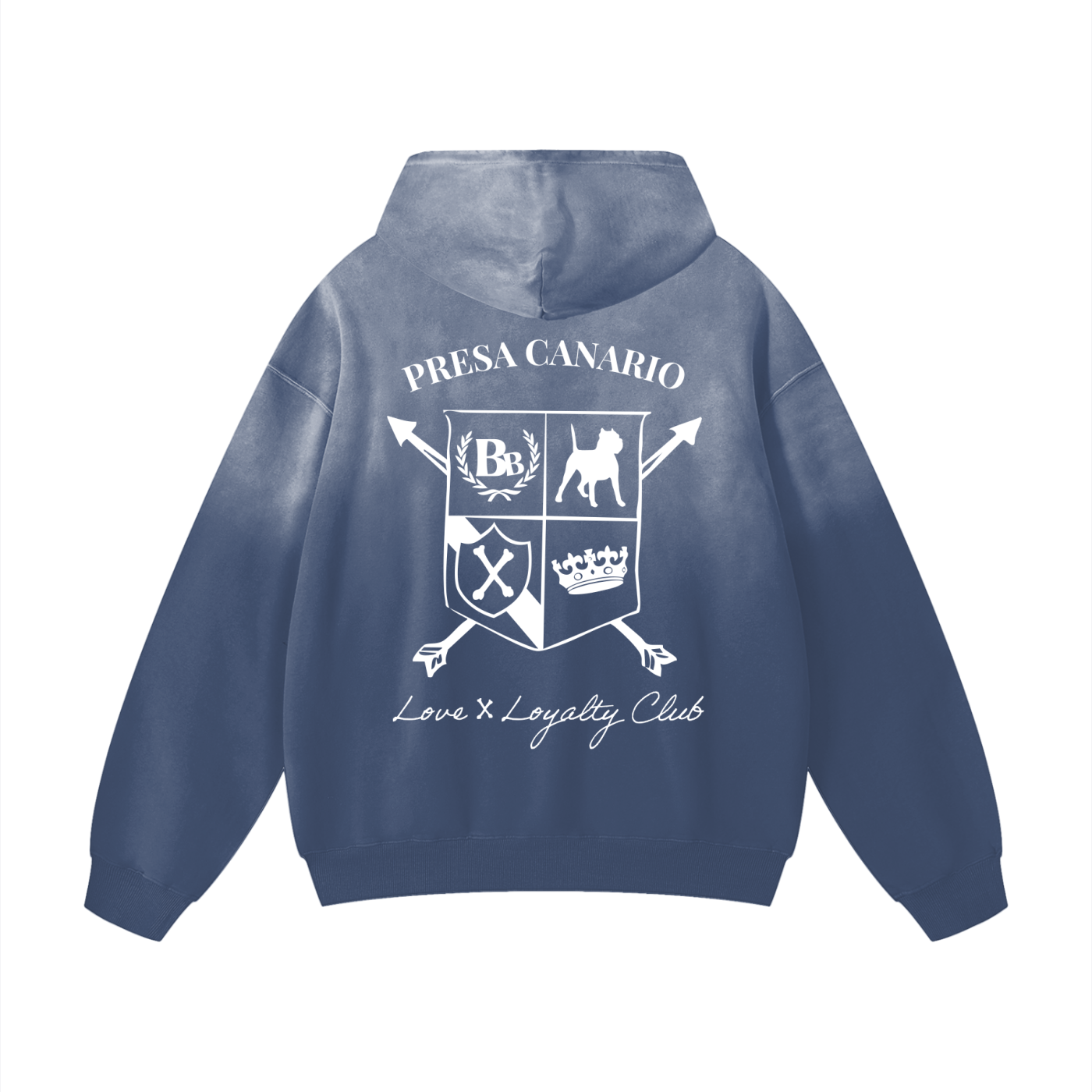 Presa Canario Crest Sunfade Oversized Hoodie