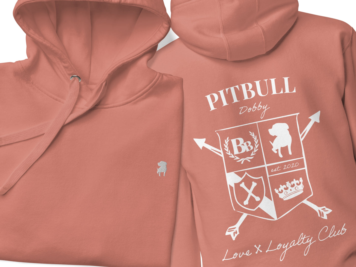 Pitbull Custom Crest Hoodie