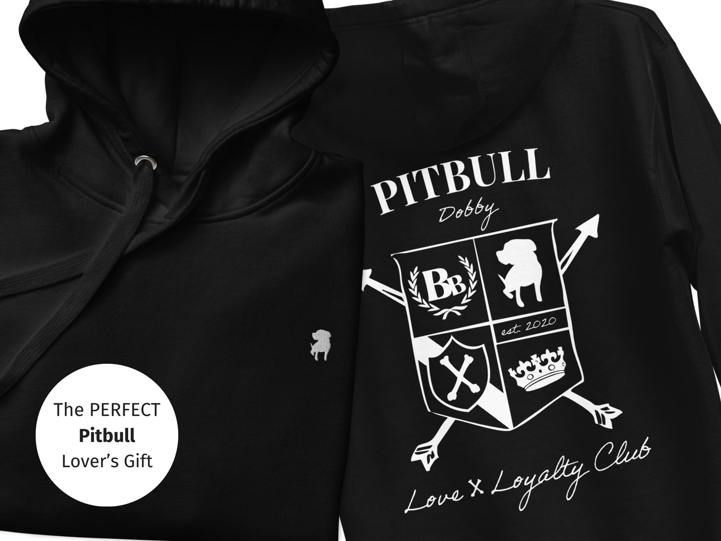 Pitbull Custom Crest Hoodie