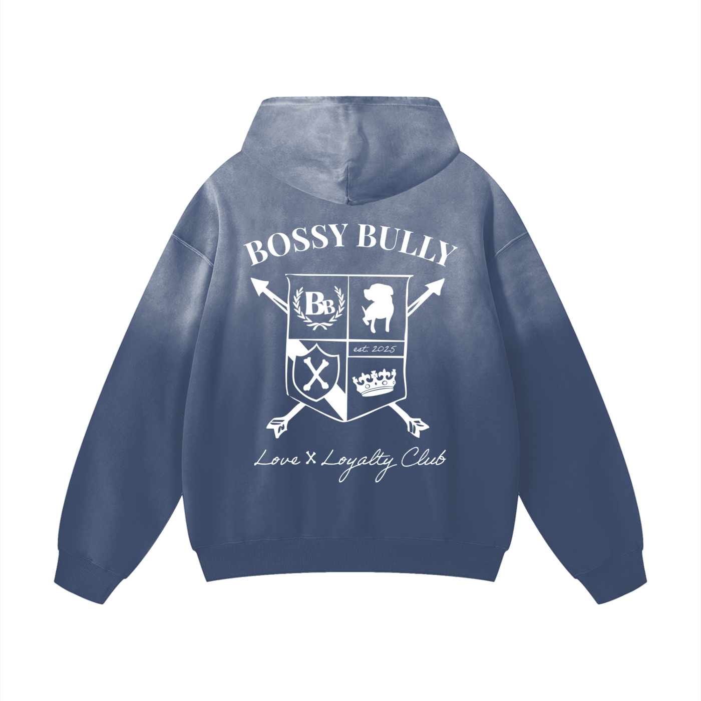Bossy Bully Crest Oversized Hoodie