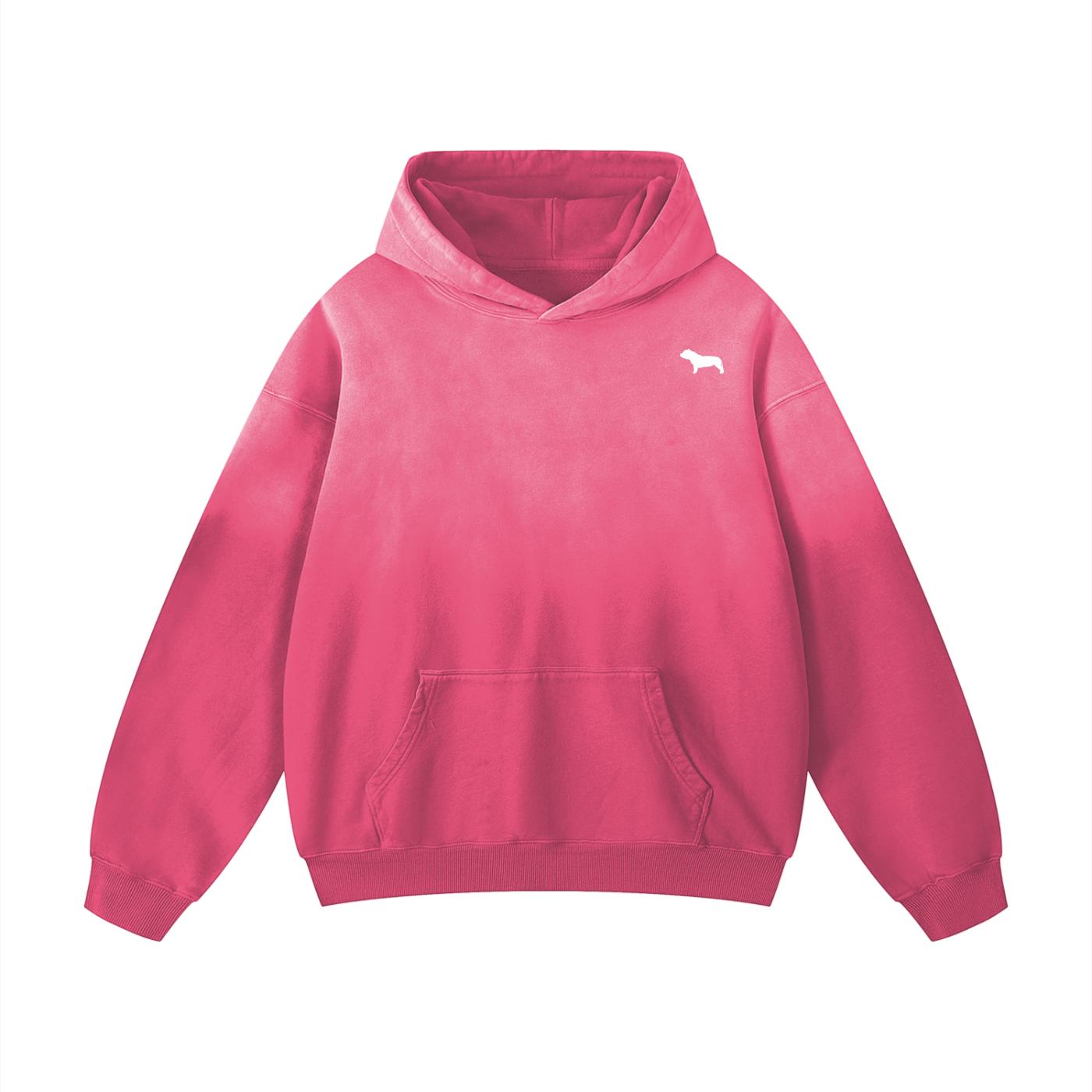 Pocket Bully Crest Sunfade Oversized Hoodie