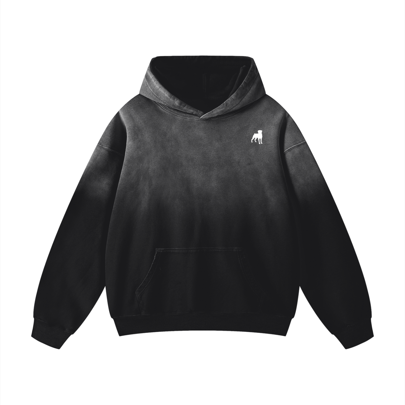 Rottweiler Crest Sunfade Oversized Hoodie