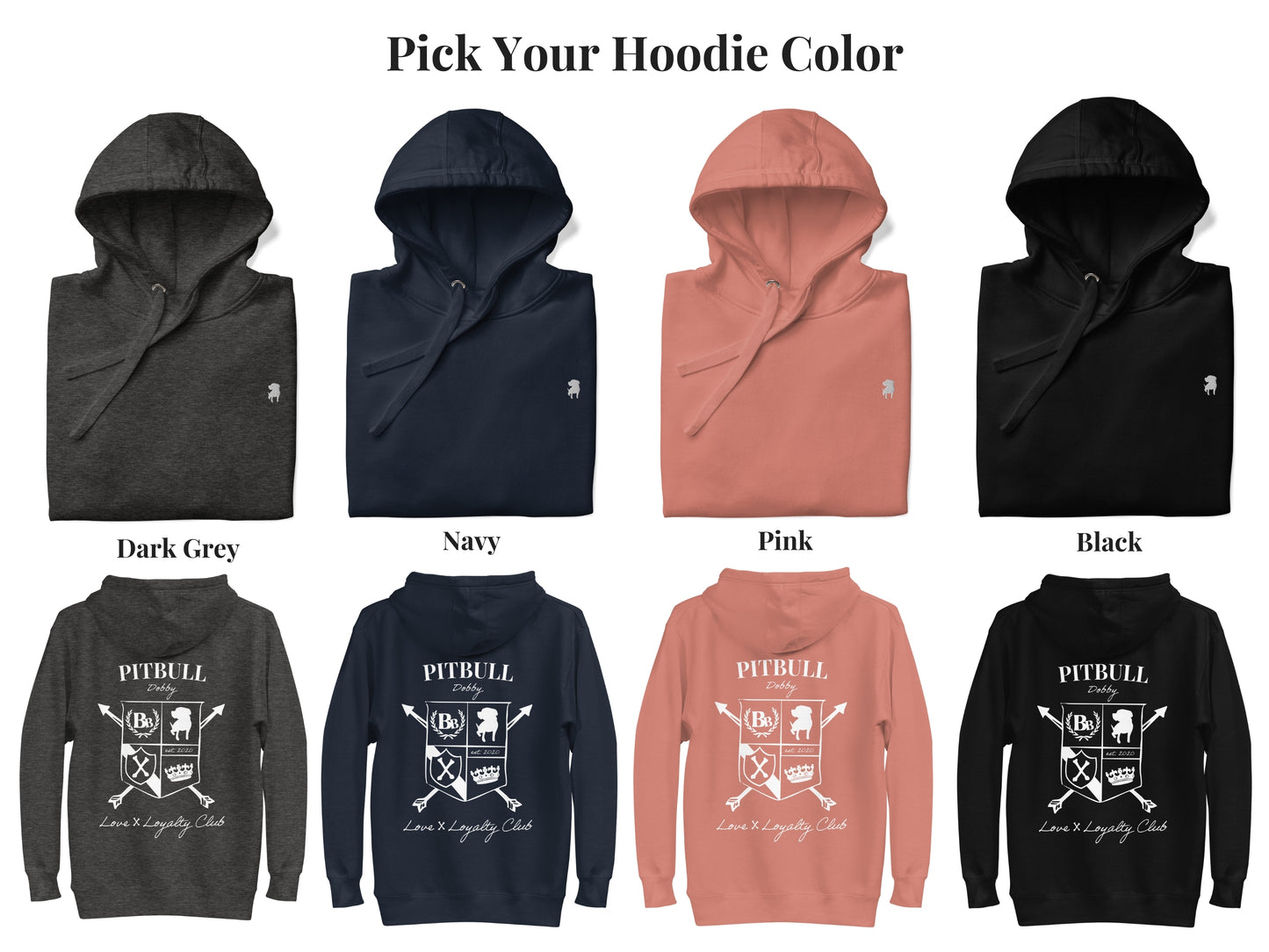 Pitbull Custom Crest Hoodie