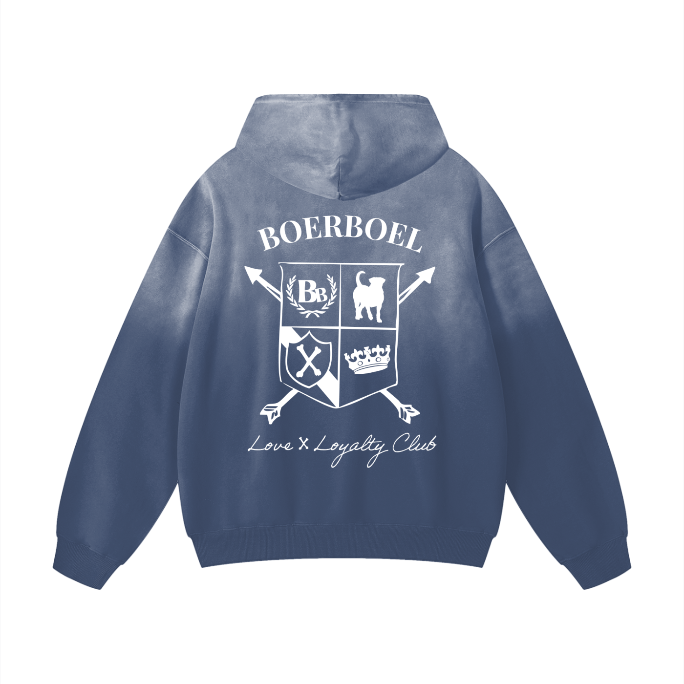 Boerboel Crest Sunfade Oversized Hoodie