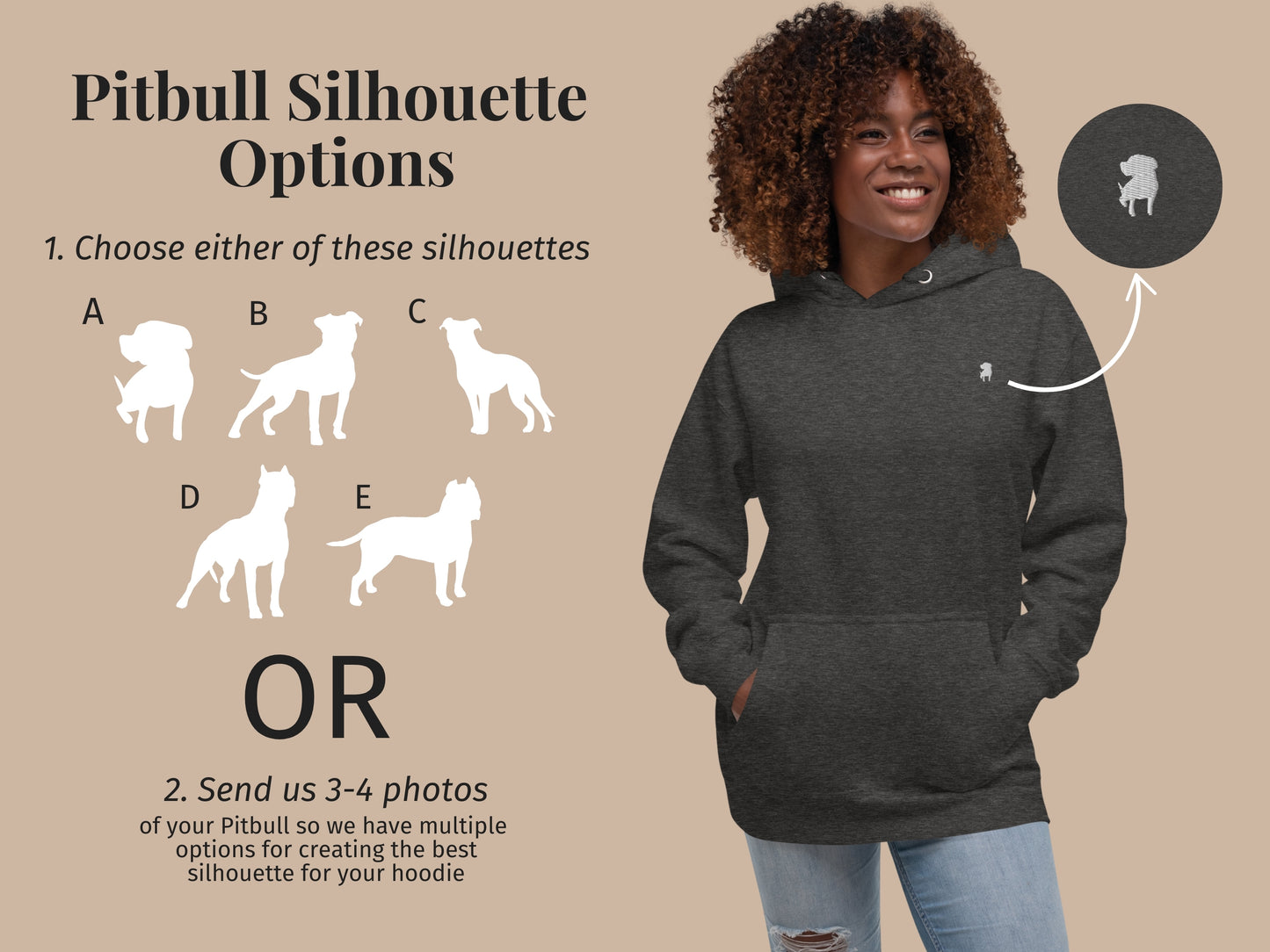 Pitbull Custom Crest Hoodie