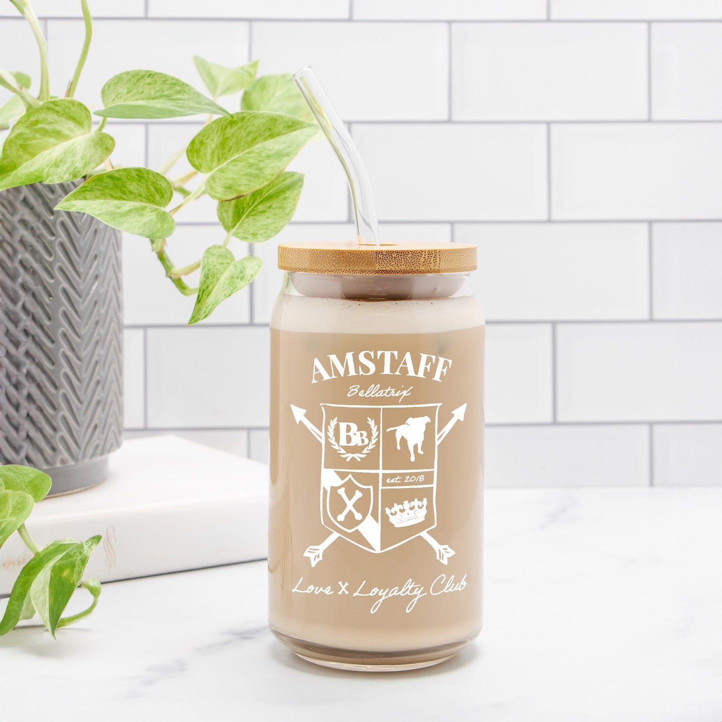 AmStaff Glass Can 16oz