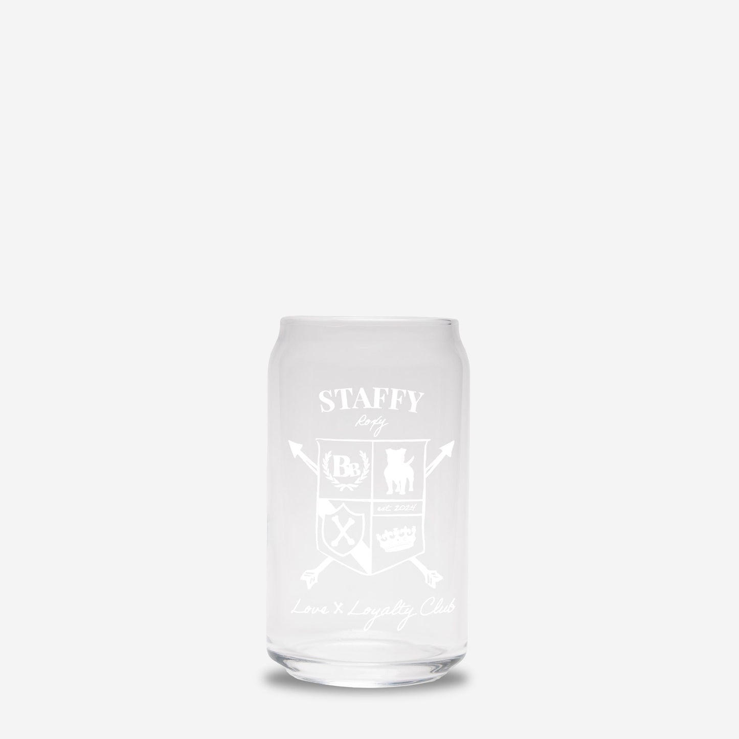 Staffy Glass Can 16oz