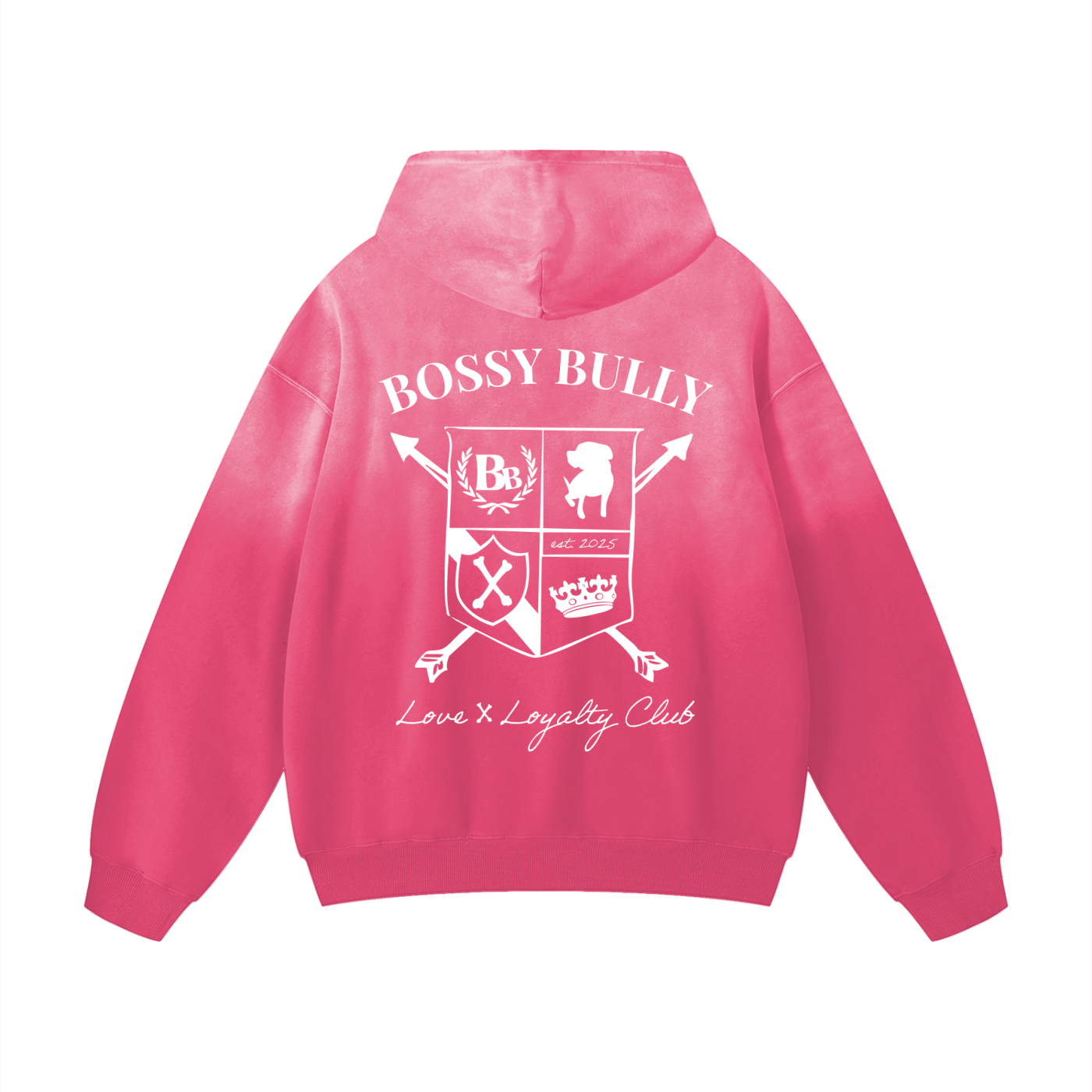 Bossy Bully Crest Oversized Hoodie
