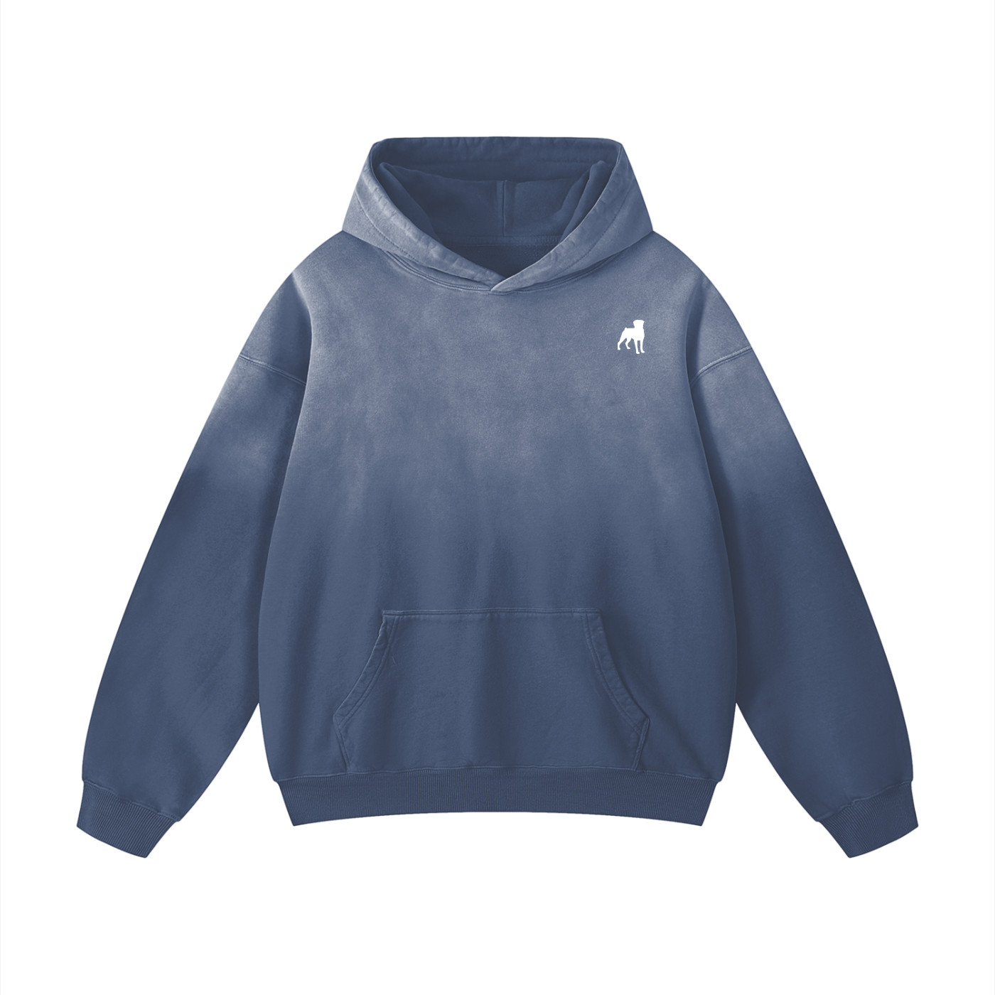 Rottweiler Crest Sunfade Oversized Hoodie