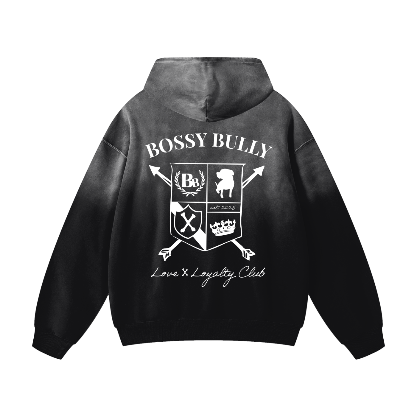 Bossy Bully Crest Oversized Hoodie