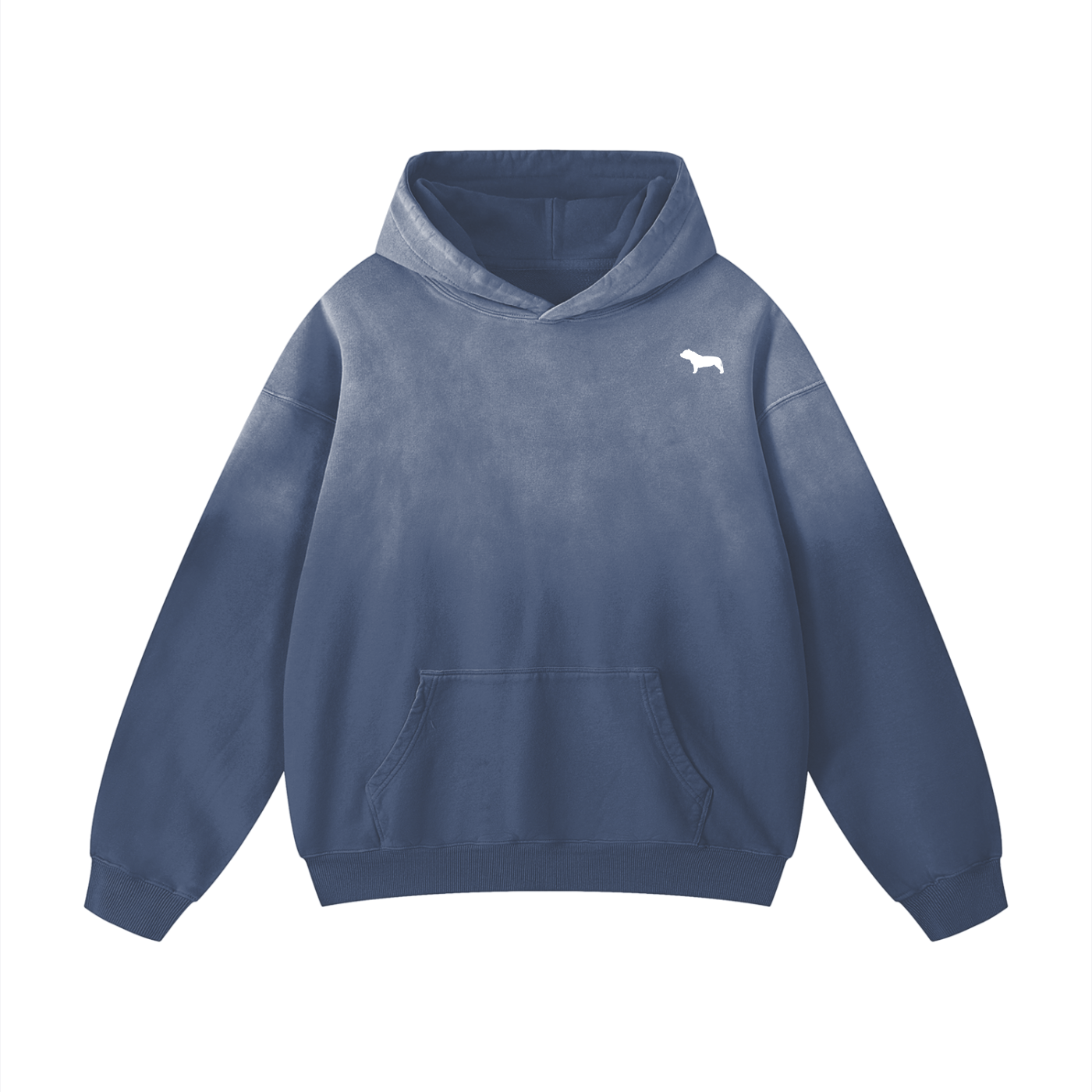 Pocket Bully Crest Sunfade Oversized Hoodie