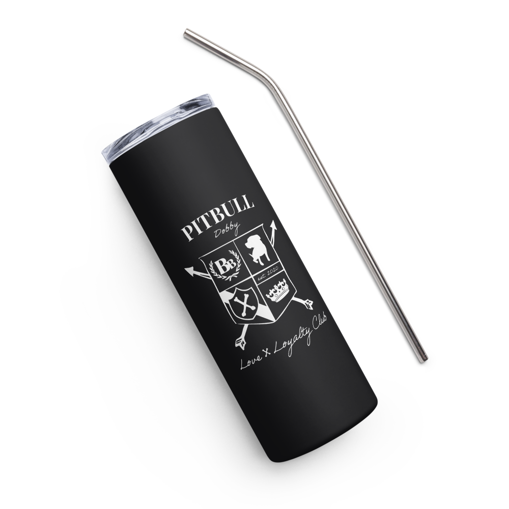 Pitbull Custom Skinny Tumbler – 20oz