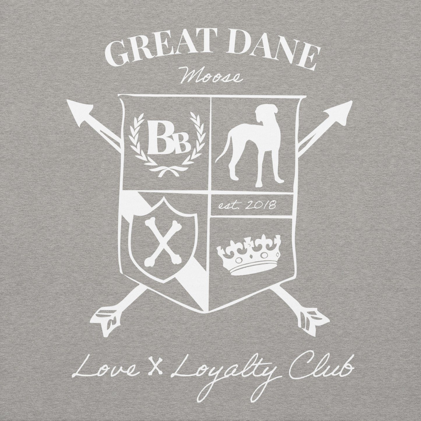 Great Dane Custom Crest Hoodie