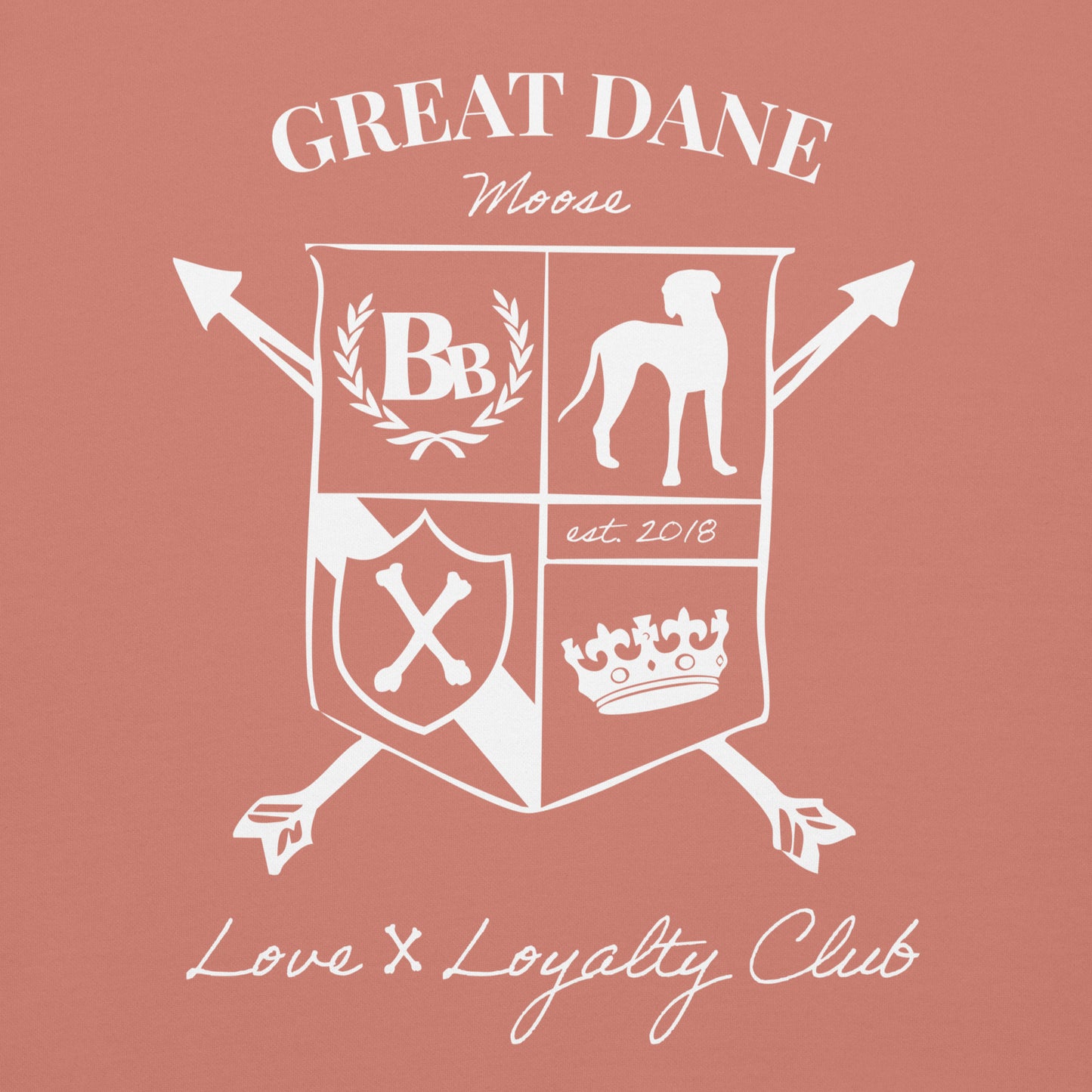 Great Dane Custom Crest Hoodie