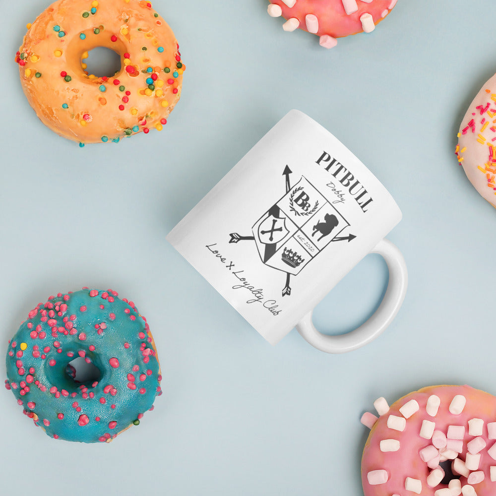 Pitbull Crest Glossy Mug