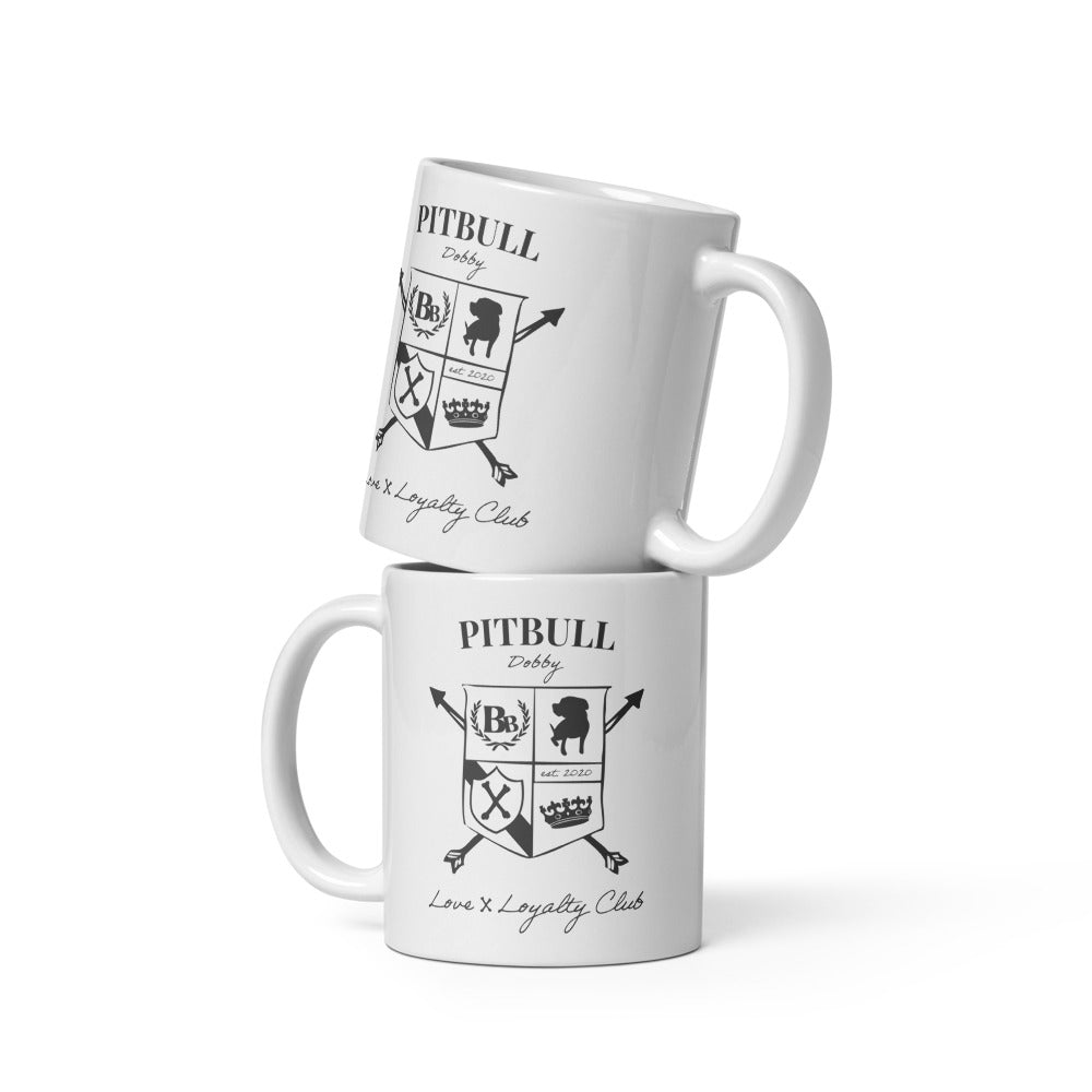 Pitbull Crest Glossy Mug