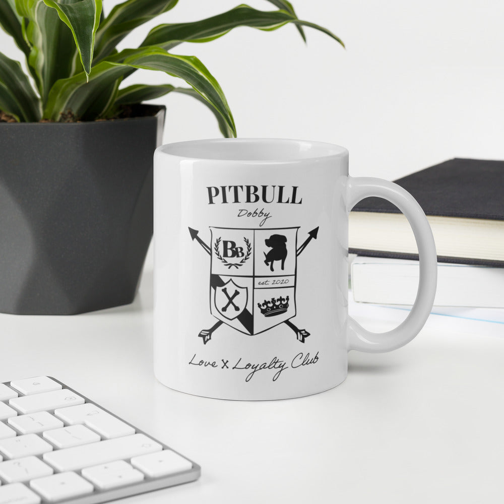 Pitbull Crest Glossy Mug
