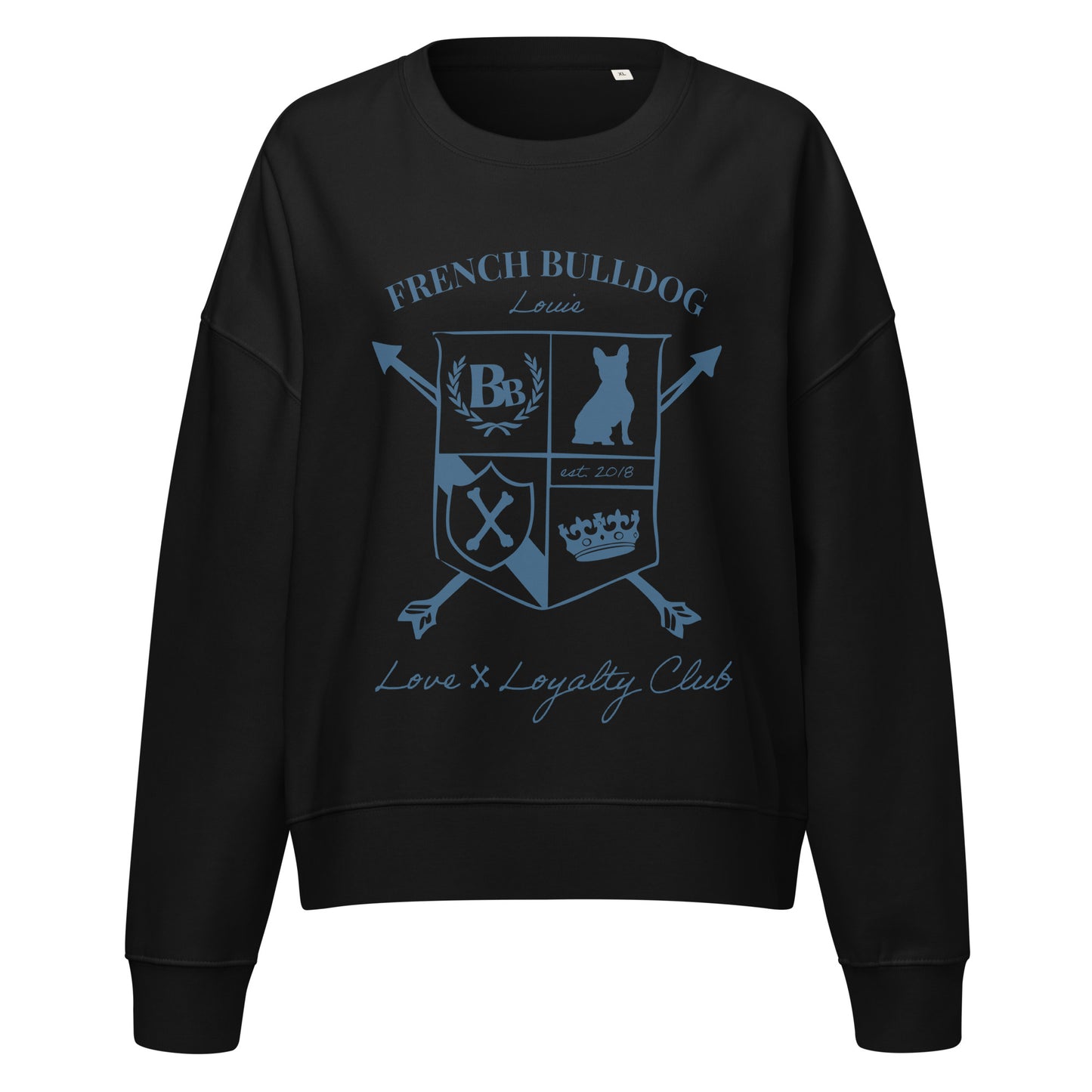 French Bulldog Custom Crest Women’s Sweatshirt