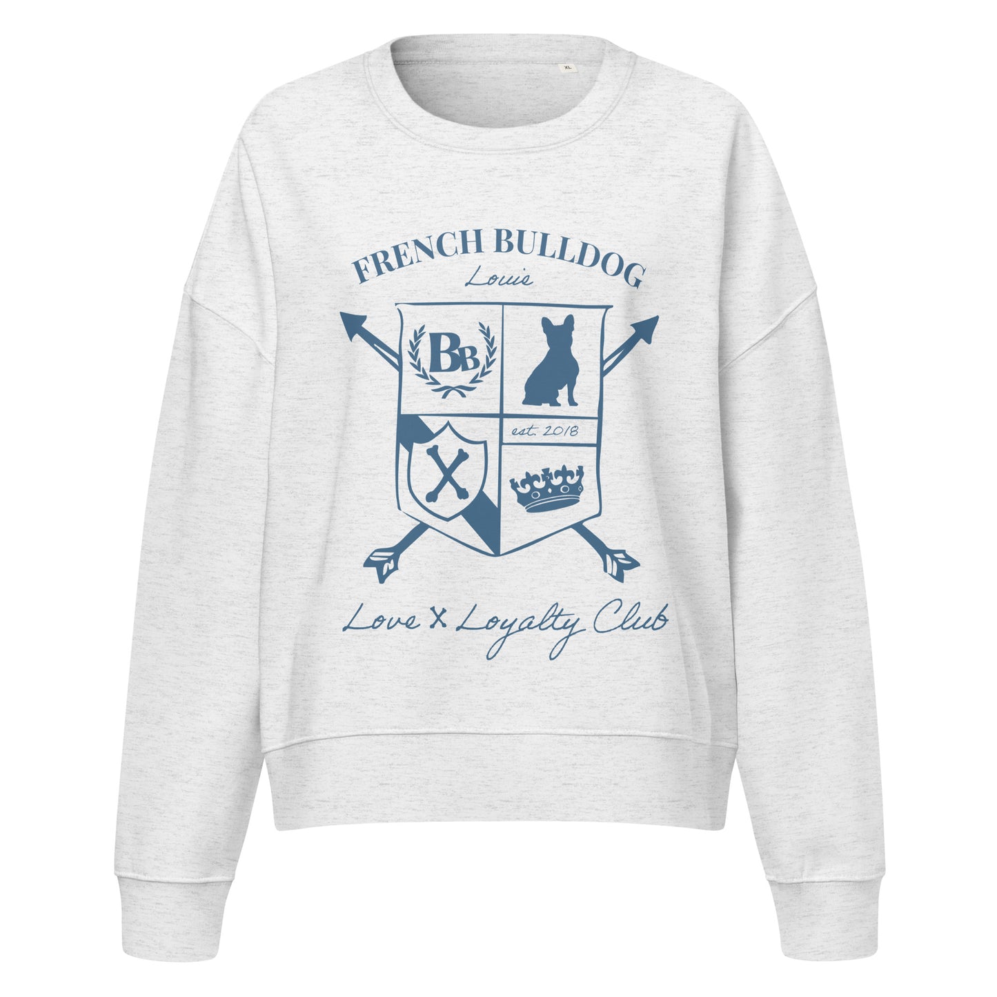 French Bulldog Custom Crest Women’s Sweatshirt