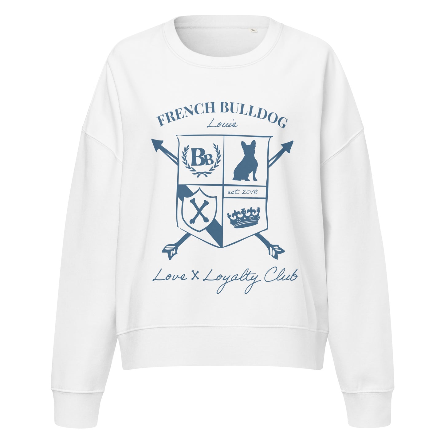 French Bulldog Custom Crest Women’s Sweatshirt