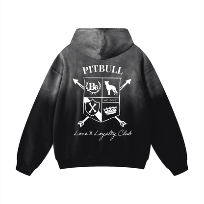 Pitbull Crest Sunfade Oversized Hoodie