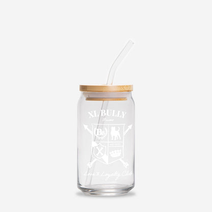XL Bully Heritage Crest Glass Can – 16oz