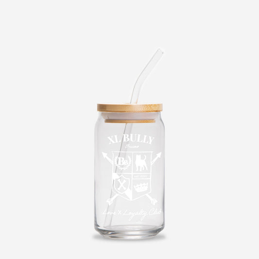 XL Bully Heritage Crest Glass Can – 16oz