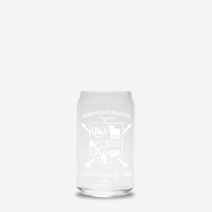 Neapolitan Mastiff Glass Can 16oz