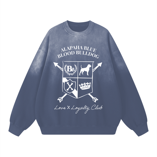 Alapaha Blue Blood Bulldog Monkey Wash Crest Sweatshirt