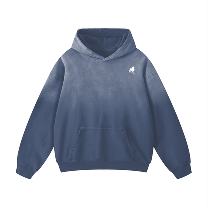 Rottweiler Crest Sunfade Oversized Hoodie