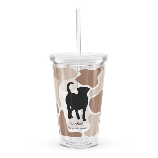 Boerboel Caramel Camo Tumbler & Straw