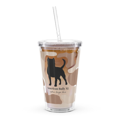 American Bully (XL) Caramel Camo Tumbler & Straw