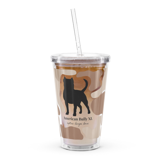 American Bully (XL) Caramel Camo Tumbler & Straw