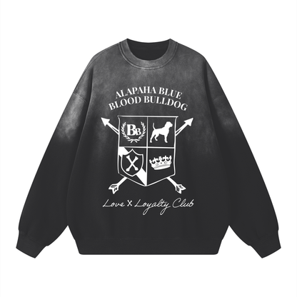 Alapaha Blue Blood Bulldog Monkey Wash Crest Sweatshirt