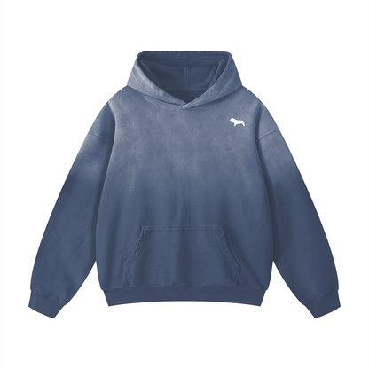 Pocket Bully Crest Sunfade Oversized Hoodie