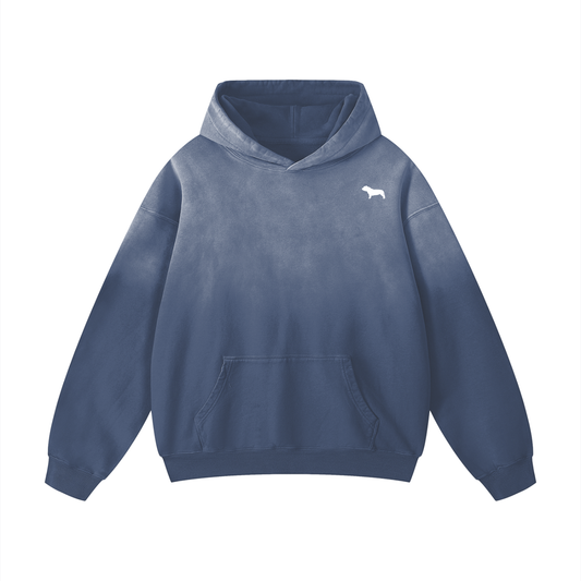 Pocket Bully Crest Sunfade Oversized Hoodie