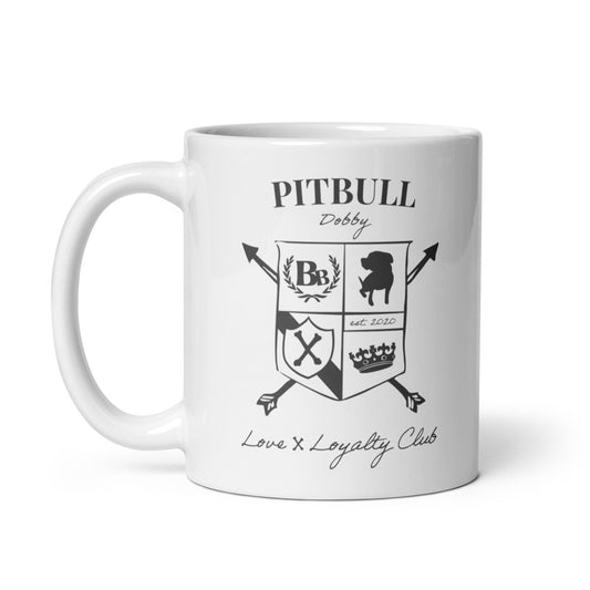 Pitbull Crest Glossy Mug